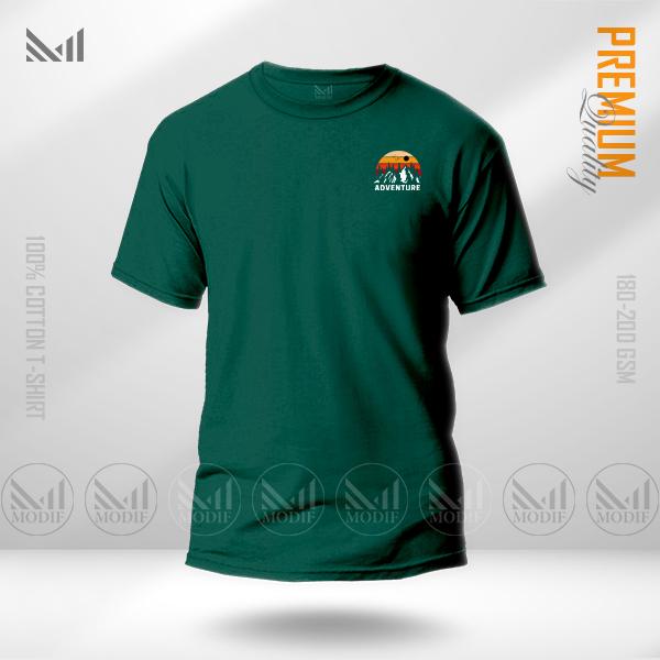 ADVENTURE classic men & women t-shirt premium cotton unisex round neck short sleeve