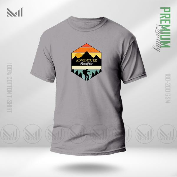 Adventure Mountain Graphic T-Shirt | Premium Cotton | Unisex Round Neck