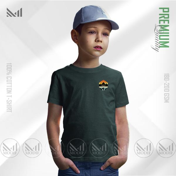 Adventure Mountain Kids Classic T-Shirt | Premium Cotton | Unisex Round Neck