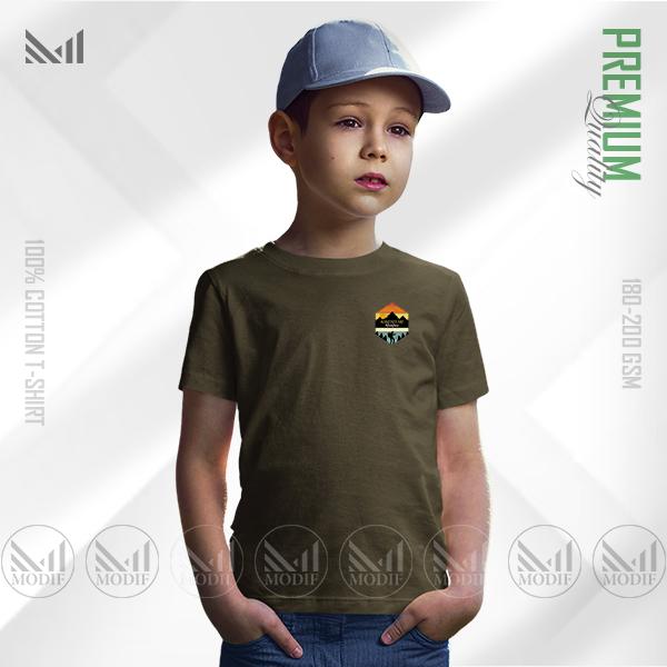 Adventure Mountain Kids Classic T-Shirt | Premium Cotton | Unisex Round Neck