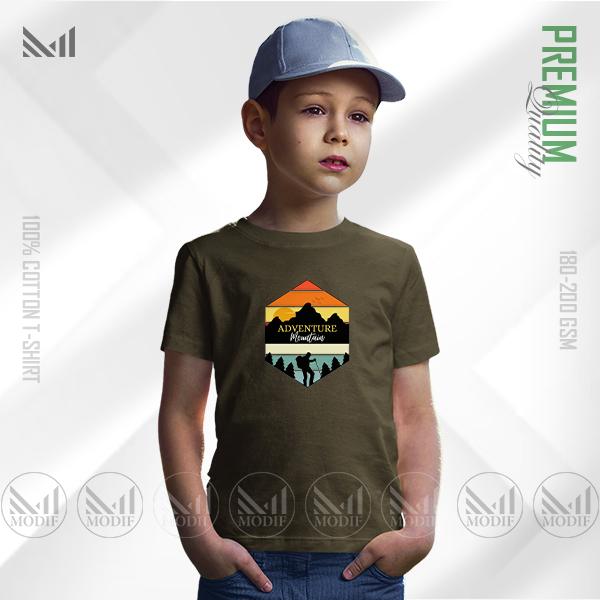 Adventure Mountain Kids Graphic T-Shirt | Premium Cotton | Unisex Fit