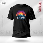 Be Wild Classic T-Shirt – Adventure Inspired Minimal Design | Premium Cotton | Unisex Round Neck | Short Sleeve | Casual Everyday Wear