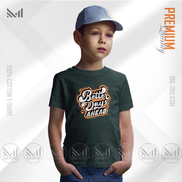 Better Days Ahead Kids Graphic Tee | Premium Cotton | Unisex Round Neck | Short Sleeve