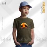 Campfire Kids Graphic T-Shirt – Bold Outdoor Camp Artwork | Premium Cotton | Unisex Round Neck | Short Sleeve
