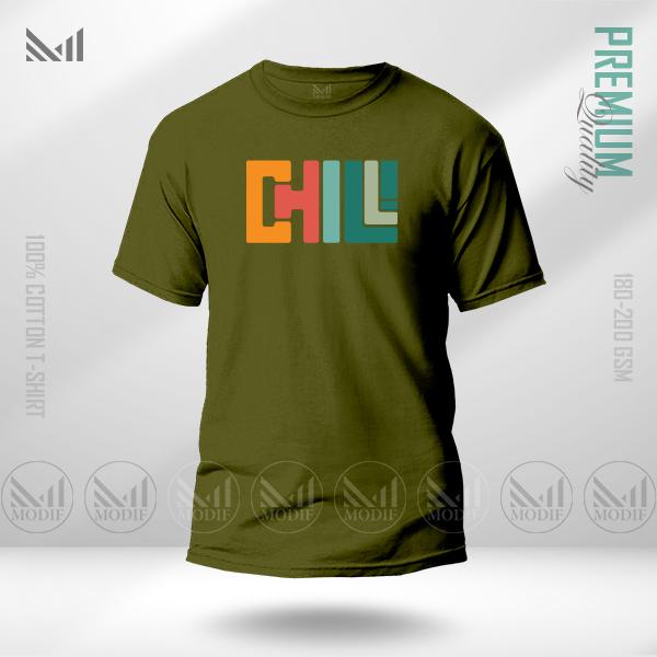 Chill Graphic T-Shirt | Premium Cotton | Unisex Round Neck Short Sleeve