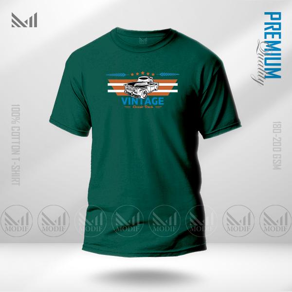 Classic Truck Graphic T-Shirt – Vintage Vehicle Inspired Artwork | Premium Cotton | Unisex Round Neck | Short Sleeve