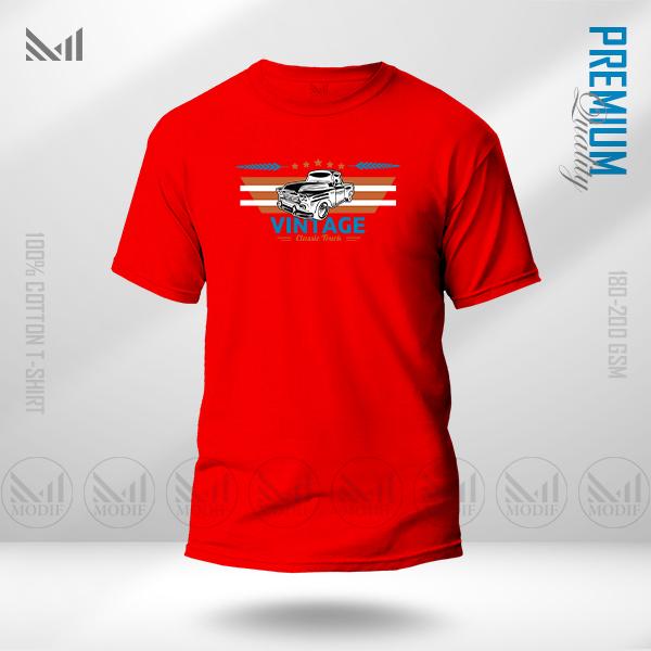 Classic Truck Graphic T-Shirt – Vintage Vehicle Inspired Artwork | Premium Cotton | Unisex Round Neck | Short Sleeve