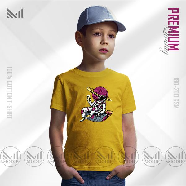 Cool Astronaut Kids Graphic T-Shirt | Premium Cotton | Unisex Round Neck Short Sleeve