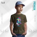 Crazy Robo Kids Graphic T-Shirt – Fun Robot Artwork | Premium Cotton | Unisex Round Neck | Short Sleeve