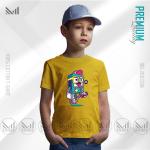 Crazy Robo Kids Graphic T-Shirt – Fun Robot Artwork | Premium Cotton | Unisex Round Neck | Short Sleeve
