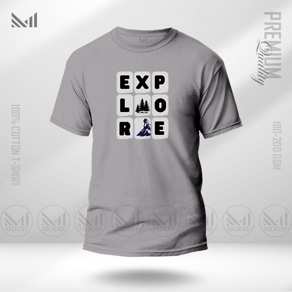 Explore Graphic T-Shirt – Adventure Inspired Design Made with Premium Cotton | Unisex Round Neck | Short Sleeve