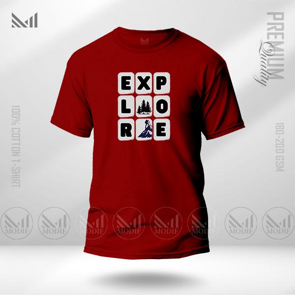 Explore Graphic T-Shirt – Adventure Inspired Design Made with Premium Cotton | Unisex Round Neck | Short Sleeve