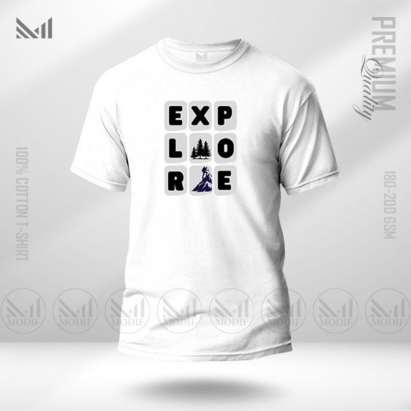Explore Graphic T-Shirt – Adventure Inspired Design Made with Premium Cotton | Unisex Round Neck | Short Sleeve