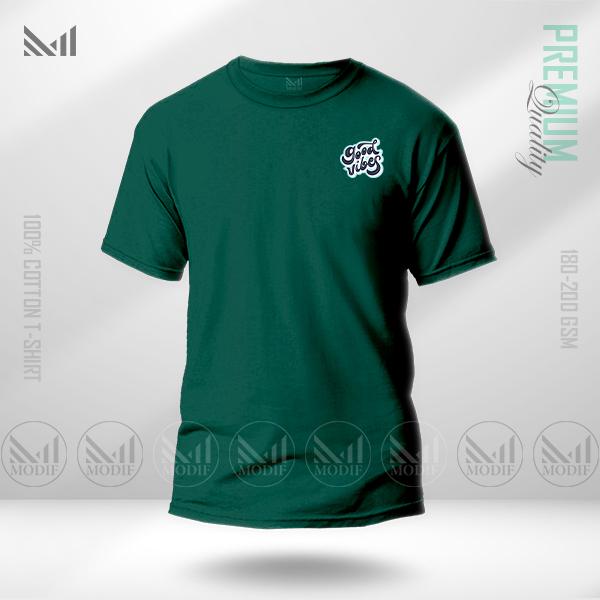 Good Vibes Classic T-Shirt Made With Premium Cotton Unisex Round Neck Short Sleeve