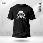 Hacker Cat Graphic T-Shirt Made With Premium Cotton Unisex Round Neck Short Sleeve
