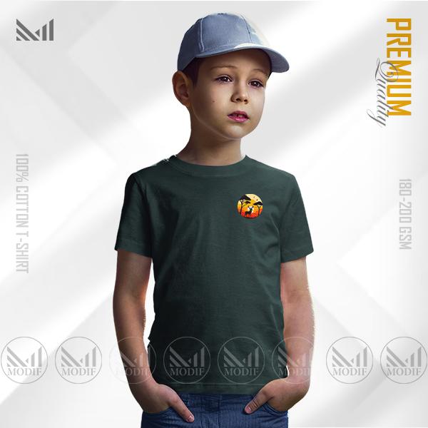 Jungle Sunset Kids Classic T-Shirt – Premium Cotton | Unisex Round Neck | Short Sleeve | Lightweight Comfortable Casual Wear for Boys & Girls