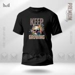 Keep Growing Graphic T-Shirt – Premium Cotton, Unisex, Round Neck