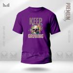 Keep Growing Graphic T-Shirt – Premium Cotton, Unisex, Round Neck