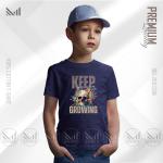 Keep Growing Kids Graphic T-Shirt – Premium Cotton, Unisex, Round Neck