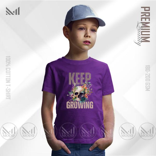 Keep Growing Kids Graphic purple