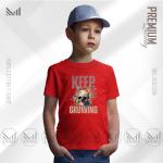Keep Growing Kids Graphic T-Shirt – Premium Cotton, Unisex, Round Neck