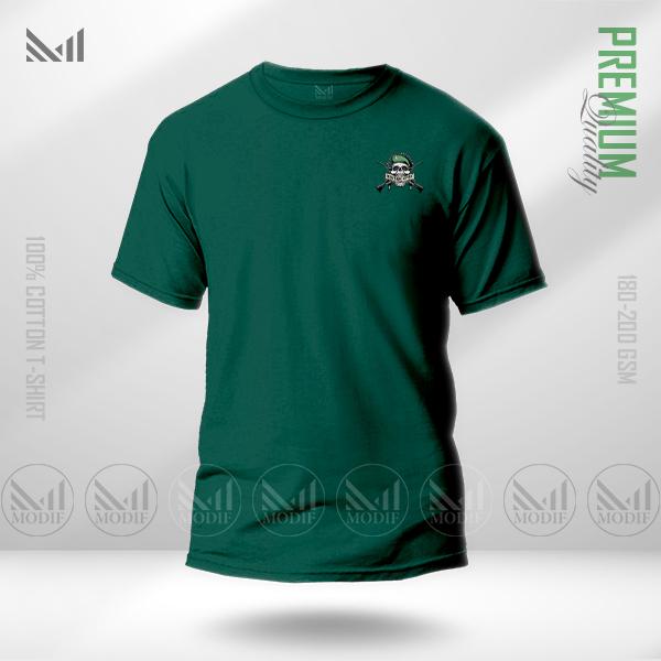 Military Style Classic Tee | Premium Cotton | Unisex Round Neck | Short Sleeve