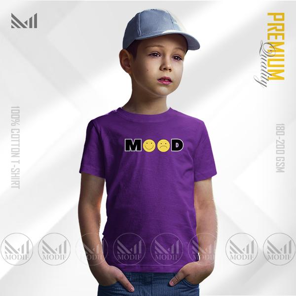 Mood Kids Graphic T-Shirt | Premium Cotton | Unisex Round Neck | Short Sleeve