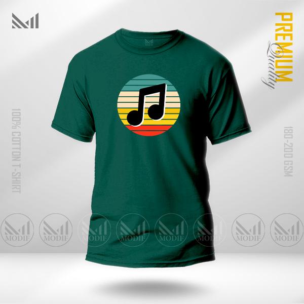 Music Graphic T-Shirt – Creative Sound Inspired Artwork | Premium Cotton | Unisex Round Neck | Short Sleeve