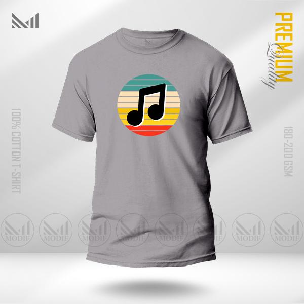 Music Graphic T-Shirt – Creative Sound Inspired Artwork | Premium Cotton | Unisex Round Neck | Short Sleeve