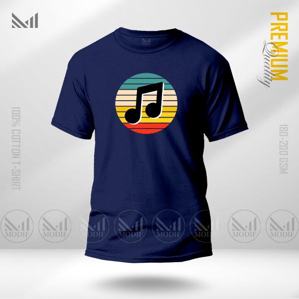 Music Graphic T-Shirt – Creative Sound Inspired Artwork | Premium Cotton | Unisex Round Neck | Short Sleeve