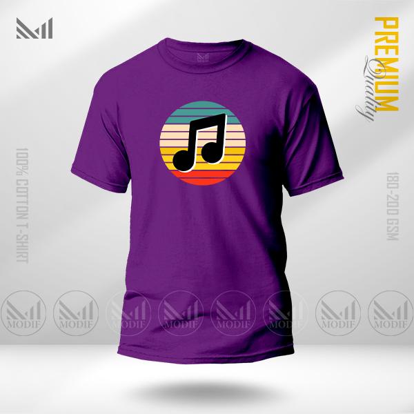 Music Graphic T-Shirt – Creative Sound Inspired Artwork | Premium Cotton | Unisex Round Neck | Short Sleeve