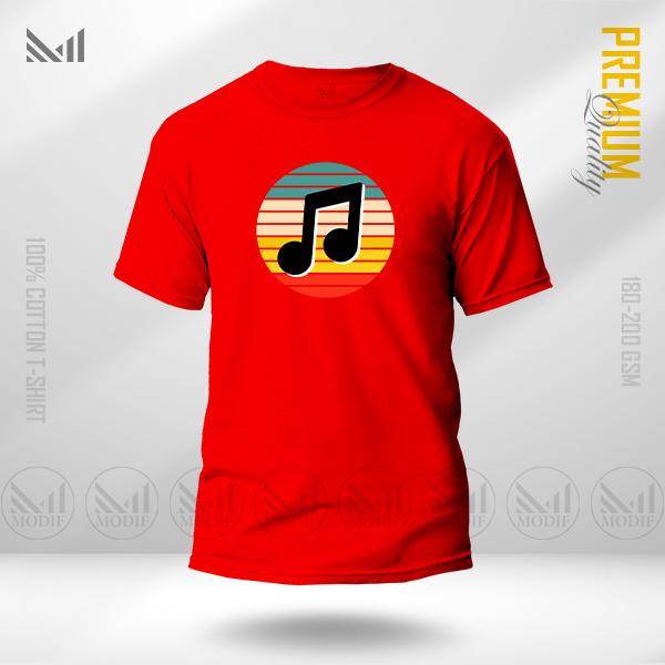 Music Graphic T-Shirt – Creative Sound Inspired Artwork | Premium Cotton | Unisex Round Neck | Short Sleeve