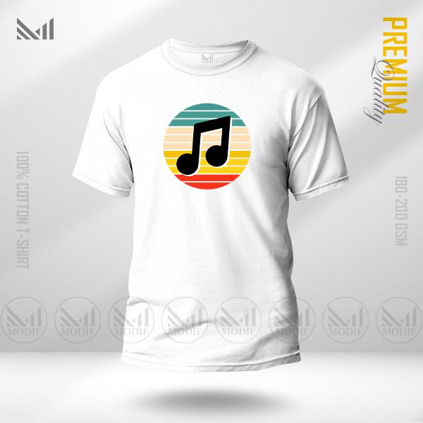 Music Graphic T-Shirt – Creative Sound Inspired Artwork | Premium Cotton | Unisex Round Neck | Short Sleeve