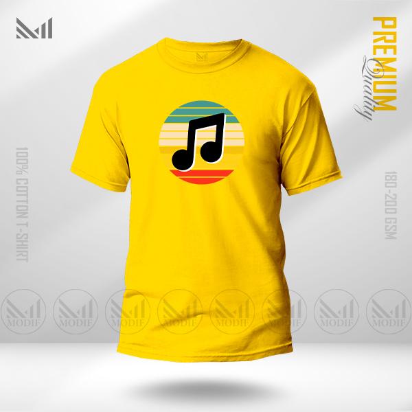 Music Graphic T-Shirt – Creative Sound Inspired Artwork | Premium Cotton | Unisex Round Neck | Short Sleeve