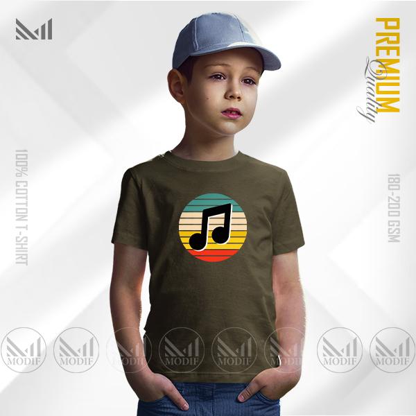 Music Kids Graphic T-Shirt – Fun Sound Inspired Artwork | Premium Cotton | Unisex Round Neck | Short Sleeve