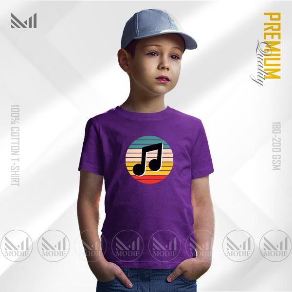 Music Kids Graphic T-Shirt – Fun Sound Inspired Artwork | Premium Cotton | Unisex Round Neck | Short Sleeve