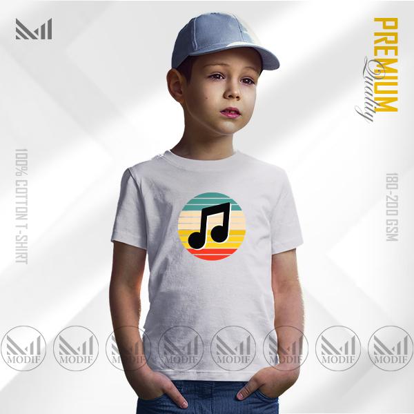 Music Kids Graphic T-Shirt – Fun Sound Inspired Artwork | Premium Cotton | Unisex Round Neck | Short Sleeve