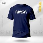 T-Shirt Grafik NASA Voyager Diperbuat Daripada Kapas Premium Leher Bulat Uniseks Lengan Pendek