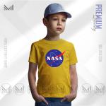 NASA Kids Graphic T-Shirt Diperbuat Daripada Kapas Premium Uniseks Leher Bulat Lengan Pendek