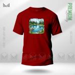 Nature View Graphic T-Shirt – Scenic Landscape Inspired Artwork | Premium Cotton | Unisex Round Neck | Short Sleeve