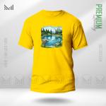 Nature View Graphic T-Shirt – Scenic Landscape Inspired Artwork | Premium Cotton | Unisex Round Neck | Short Sleeve