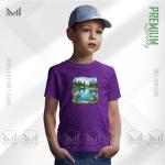 Nature View Kids Graphic T-Shirt – Scenic Landscape Artwork | Premium Cotton | Unisex Round Neck | Short Sleeve