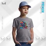 Neon Rider Kids Graphic T-Shirt – Electric Neon Print | Premium Cotton | Unisex Round Neck | Short Sleeve | Cool Casual Wear for Boys & Girls