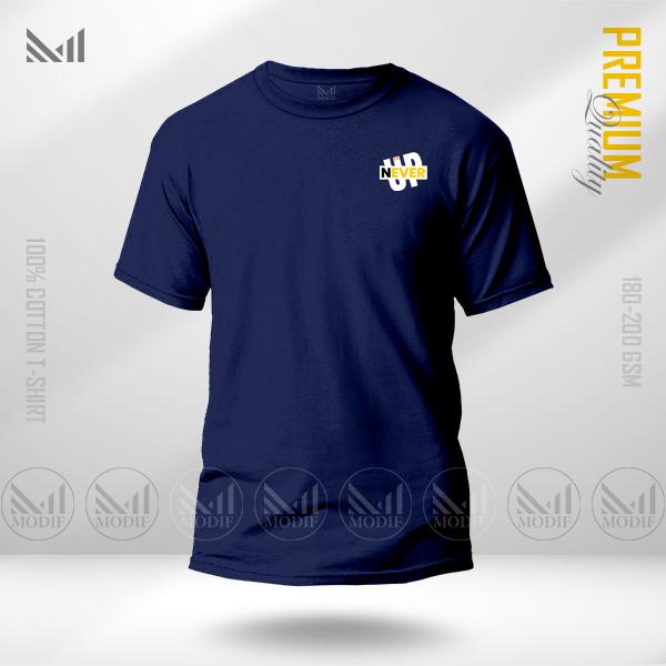 Never give up classic premium cotton tshirt unisex round neck short sleeve t shirt man & women