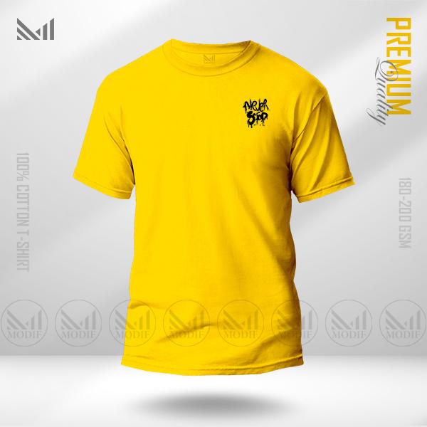 Never Stop Classic T-Shirt | Premium Cotton | Unisex Round Neck Short Sleeve