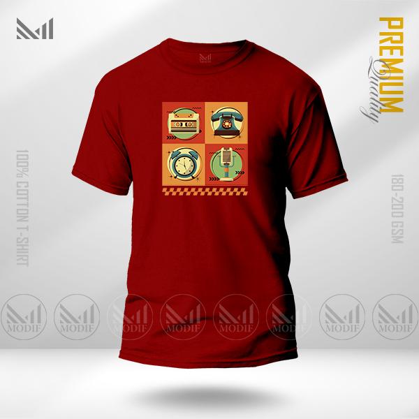 Nostalgia Graphic T-Shirt – Vintage-Inspired Design | Premium Cotton | Unisex Round Neck | Short Sleeve