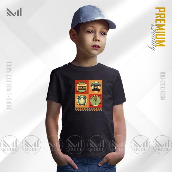 Nostalgia Kids Graphic T-Shirt – Retro-Inspired Artwork | Premium Cotton | Unisex Round Neck | Short Sleeve
