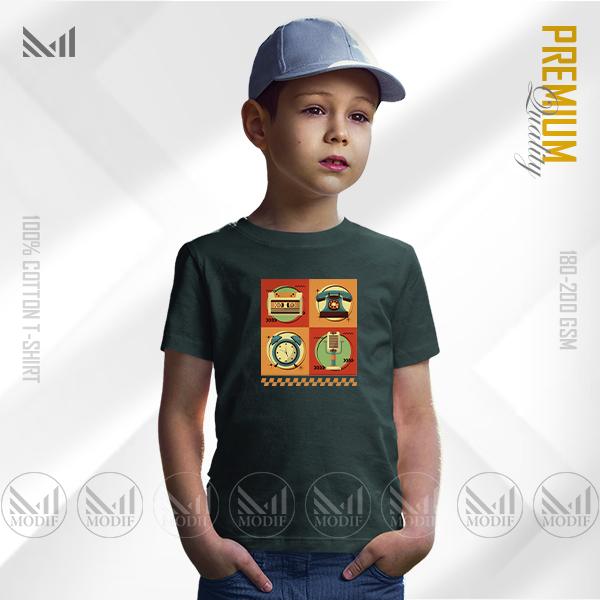 Nostalgia Kids Graphic T-Shirt – Retro-Inspired Artwork | Premium Cotton | Unisex Round Neck | Short Sleeve