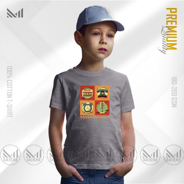 Nostalgia Kids Graphic T-Shirt – Retro-Inspired Artwork | Premium Cotton | Unisex Round Neck | Short Sleeve