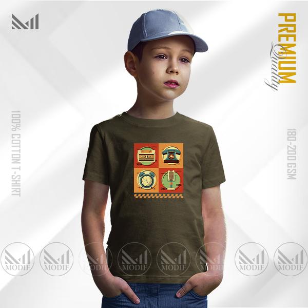 Nostalgia Kids Graphic T-Shirt – Retro-Inspired Artwork | Premium Cotton | Unisex Round Neck | Short Sleeve